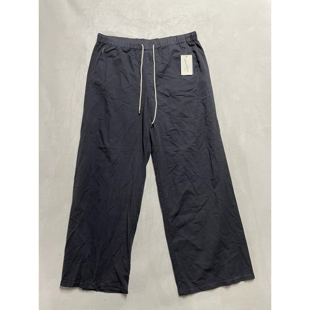Universal Thread Womens Wide Leg Drawstring Pants Black Size L NWT
